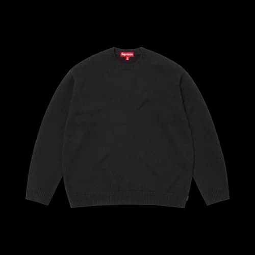 Supreme Angora Script Sweater 'Black'