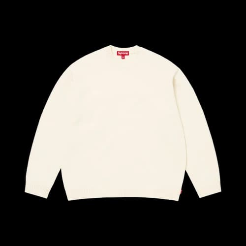 Supreme Angora Script Sweater 'Ivory'