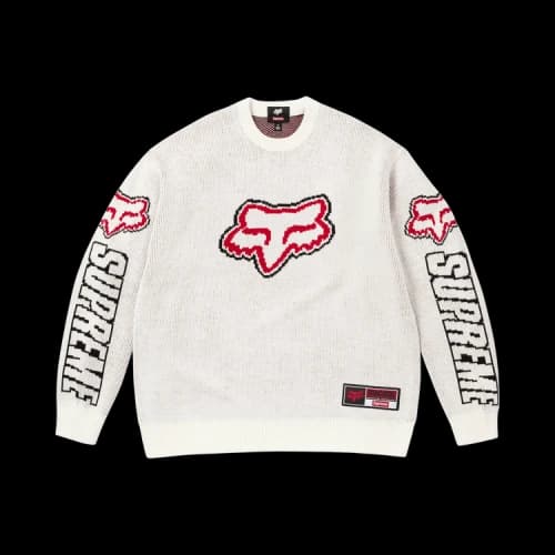 Supreme x Fox Racing Sweater 'White'