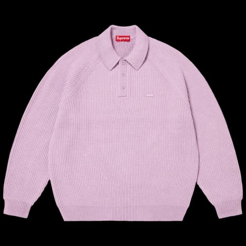 Supreme Small Box Polo Sweater 'Lavender'