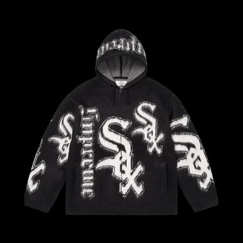 Supreme x Chicago White Sox Zip Up Hooded Sweater 'Black'