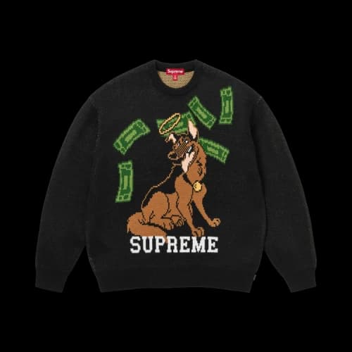 Supreme All Dogs Go To Heaven Sweater 'Black'