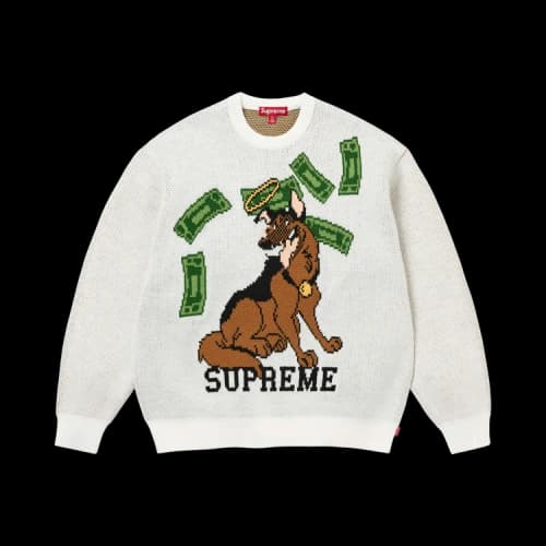 Supreme All Dogs Go To Heaven Sweater 'White'