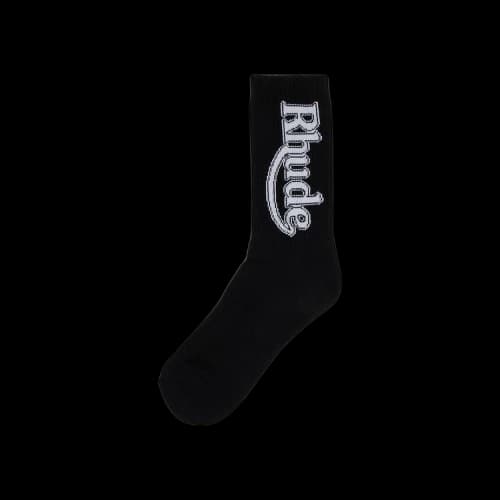 Rhude Vertical Race Track Sock 'Black'