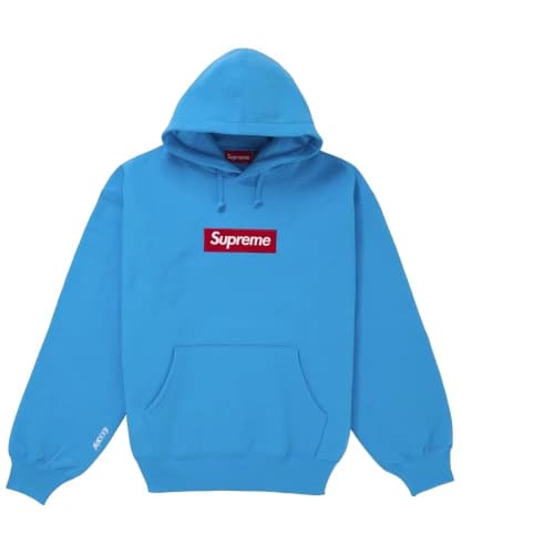 Supreme Box Logo Hooded Sweatshirt 'Cyan'
