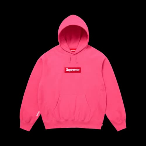 Supreme Box Logo Hooded Sweatshirt 'Magenta'