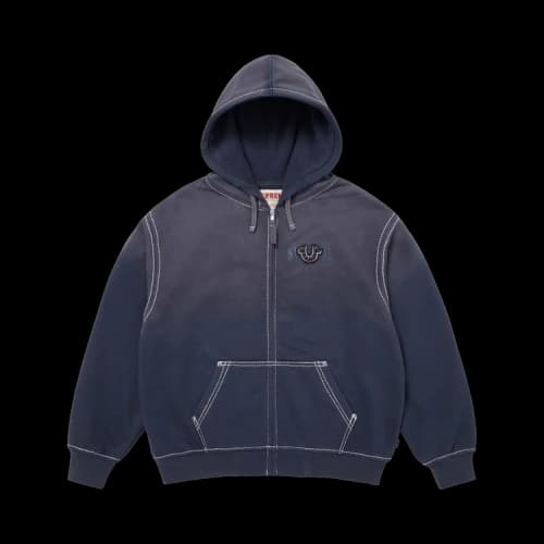 Supreme x True Religion Zip Up Hooded Sweatshirt 'Navy'