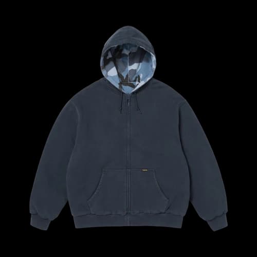 Supreme Reversible Work Zip Up Hooded Sweatshirt 'Navy'