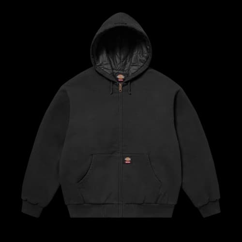 Supreme x Dickies Quilted Lined Zip Up Hooded Sweatshirt 'Black'