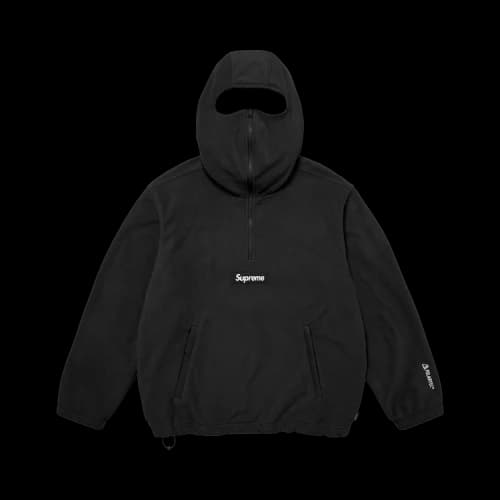 Supreme Polartec Face Mask Half Zip Hooded Sweatshirt 'Black'