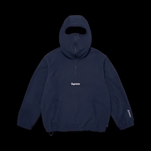 Supreme Polartec Face Mask Half Zip Hooded Sweatshirt 'Navy'