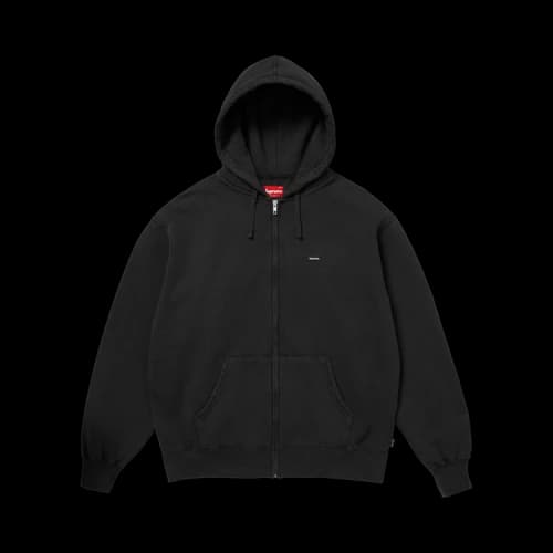 Supreme Small Box Zip Up Hooded Sweatshirt 'Black'