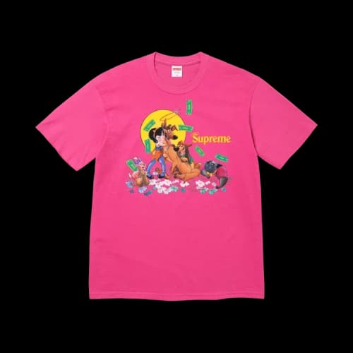 Supreme All Dogs Go To Heaven Tee 'Fuchsia'