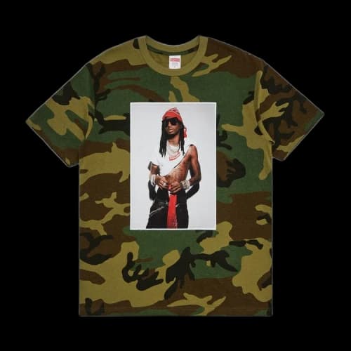 Supreme Playboi Carti Tee 'Woodland Camo'