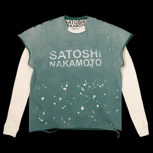 Satoshi Nakamoto Luke T-Shirt Thermal 'Green'