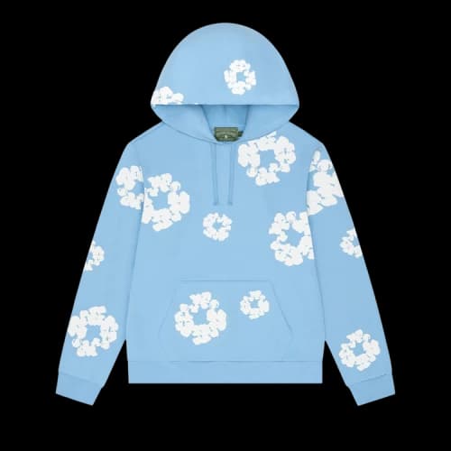 Denim Tears Cotton Wreath Hoodie 'Light Blue'