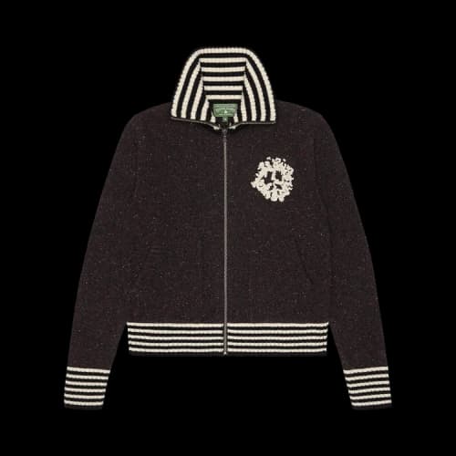 Denim Tears University Zip Up Sweater 'Black'