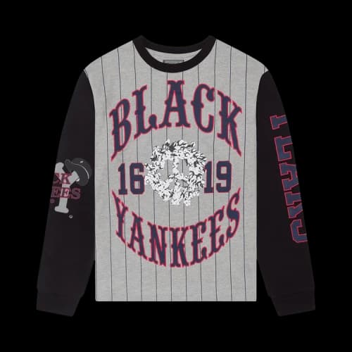 Denim Tears Pinstripe Long Sleeve T-Shirt 'Grey'