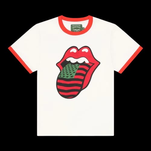 Denim Tears Rolling Stones Ringer Tee 'White'
