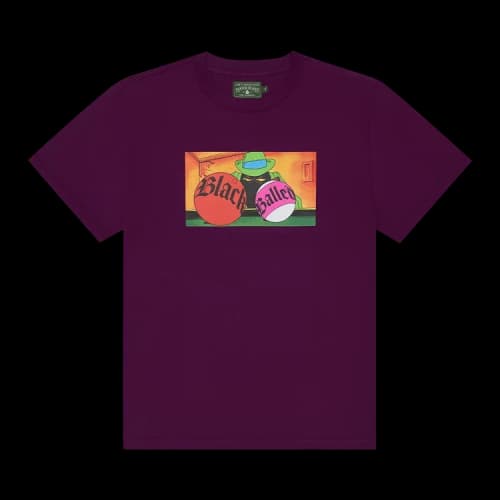 Denim Tears Black Balled Tee 'Burgundy'