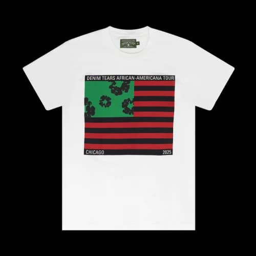 Denim Tears Chicago Pop Up T-Shirt 'White'