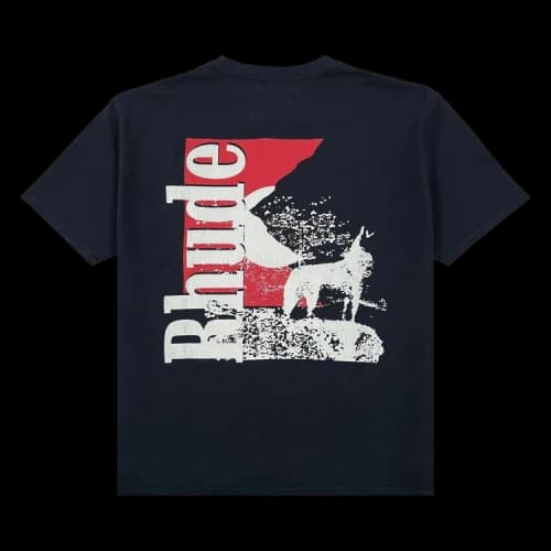 Rhude Moonlight Wolf Pocket Tee 'Black'