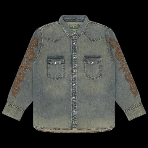 Denim Tears Western Denim Button Up Shirt 'Blue'