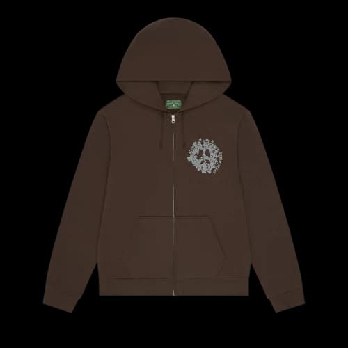 Denim Tears Denim University Zip Hoodie 'Brown'