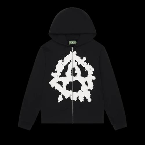 Denim Tears Anarchy Zip Hoodie 'Black'