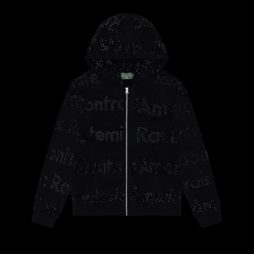 Denim Tears Systemic Racism Controls America Zip Hoodie 'Black'