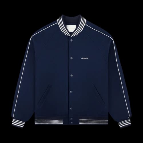 Aimé Leon Dore Heritage Wool Varsity Jacket 'Navy Blazer'