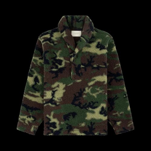 Aimé Leon Dore Shawl Collar Fleece Pullover 'Camo'