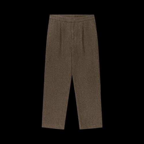 Aimé Leon Dore Birdseye Single Pleated Trouser 'Brown'
