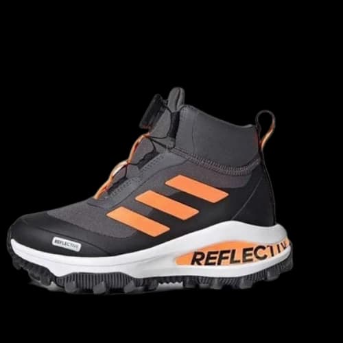 (PS) adidas Fortarun Boa Atr K Gray Orange Kid 'Gray Black Orange'