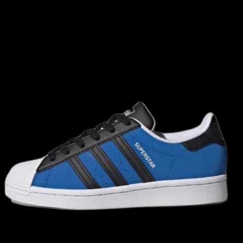 (GS) adidas originals Superstar J 'Blue Black'