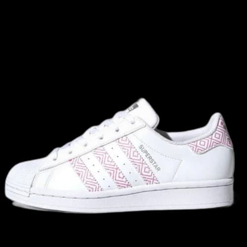 (GS) adidas Originals Superstar Shoes 'Cloud White St. Tropic Bloom'