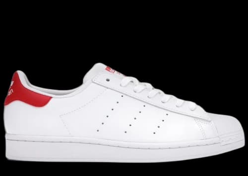 adidas Superstan White Scarlet