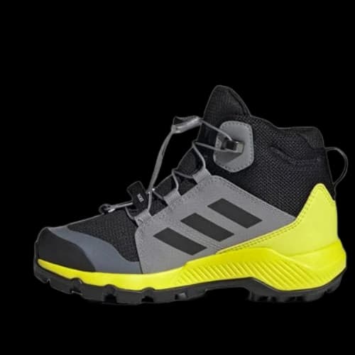 (GS) adidas Terrex Mid Gore-Tex Hiking Shoes 'Black Grey Solar Yellow'