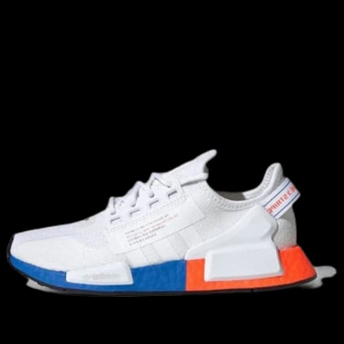 (GS) adidas originals NMD_R1 V2 J 'White Blue Orange'