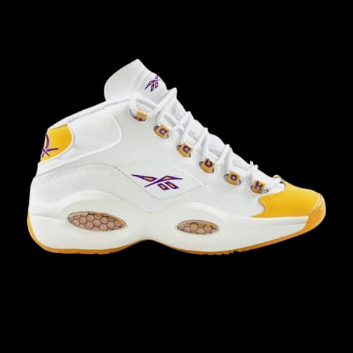 Reebok Question Mid Big Kid 'Yellow Toe' Shoe Palace Special Box