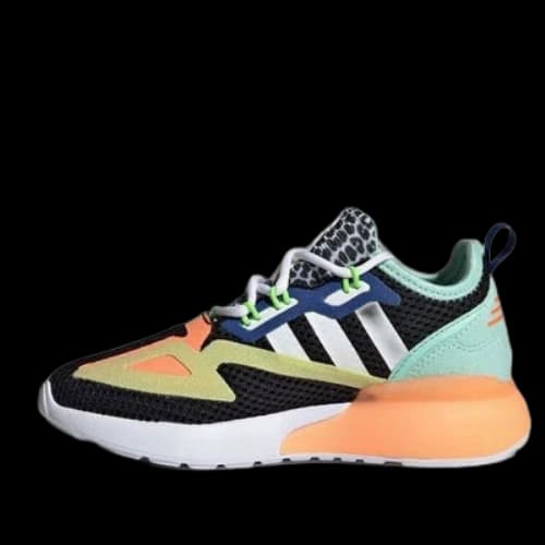 (PS) adidas originals ZX 2K 'Black White Orange'