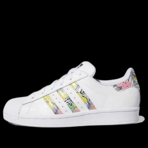(GS) adidas originals Superstar J 'White Pink'