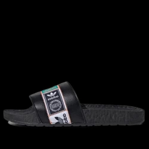 adidas originals Adilette Boost Printing Unisex Slippers 'Green Black'
