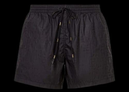 Fendi FF Print Swim Shorts Black