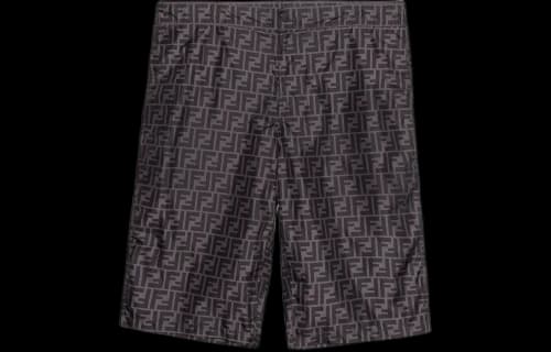 Fendi Nylon Bermudas Swimsuit Black