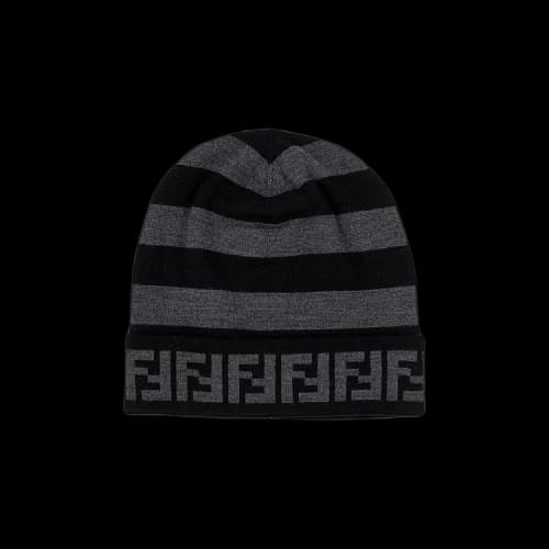 Fendi FF Beanie 'Grey Black'