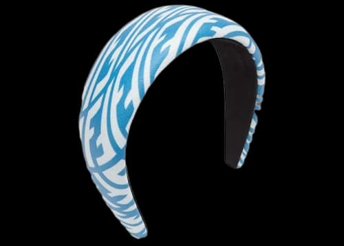 Fendi Headband FF Motif Blue