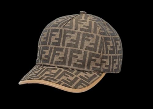 Fendi Jacquard FF Fabric Baseball Cap Brown/Beige