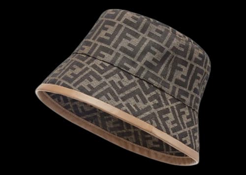Fendi Jacquard FF Fabric Bucket Hat Brown/Beige