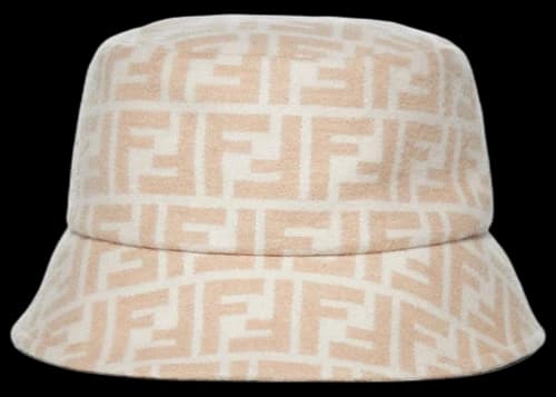 Fendi FF Monogram Bucket Hat Brown